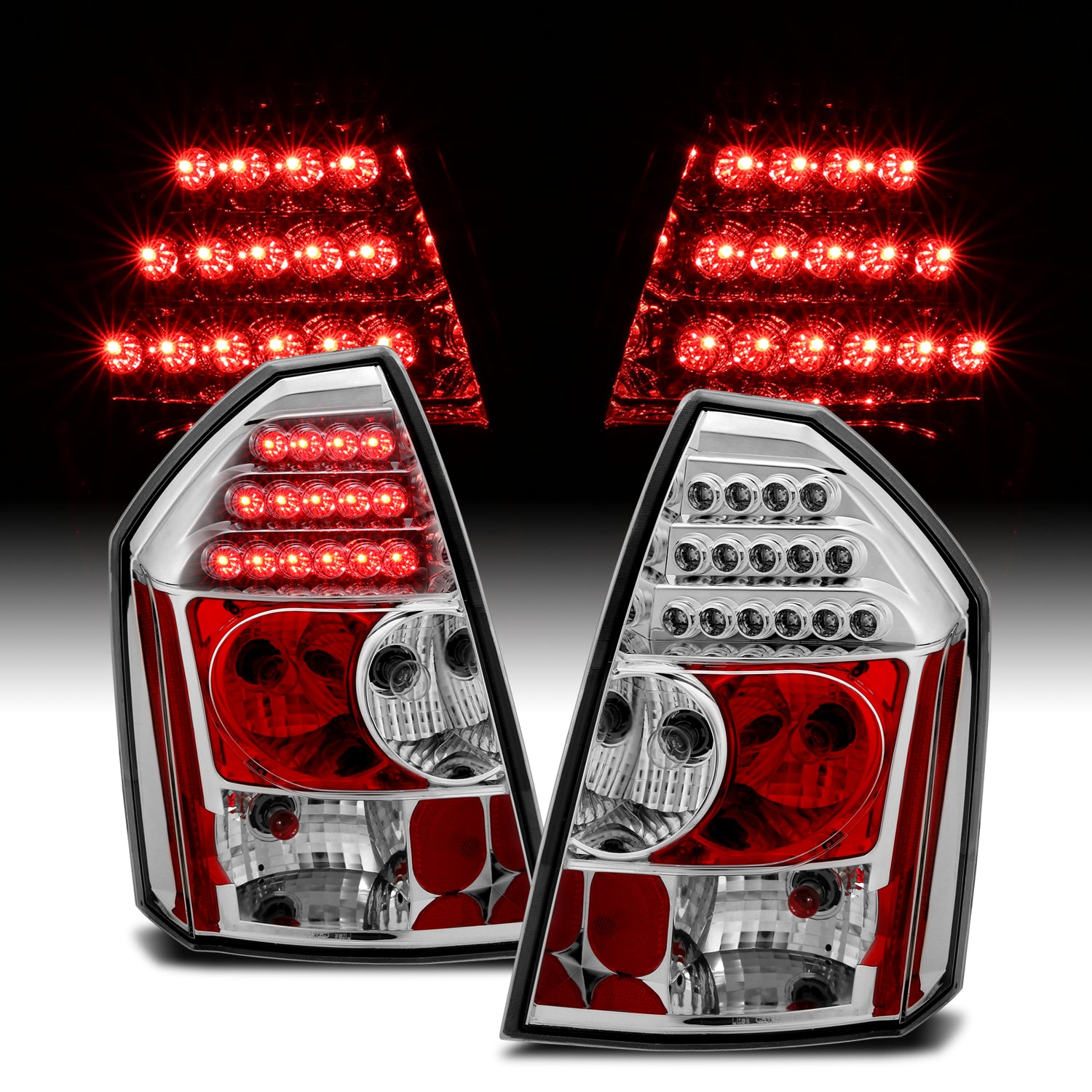 CHRYSLER 300/300C 05-07 LED TAIL LIGHTS CHROME