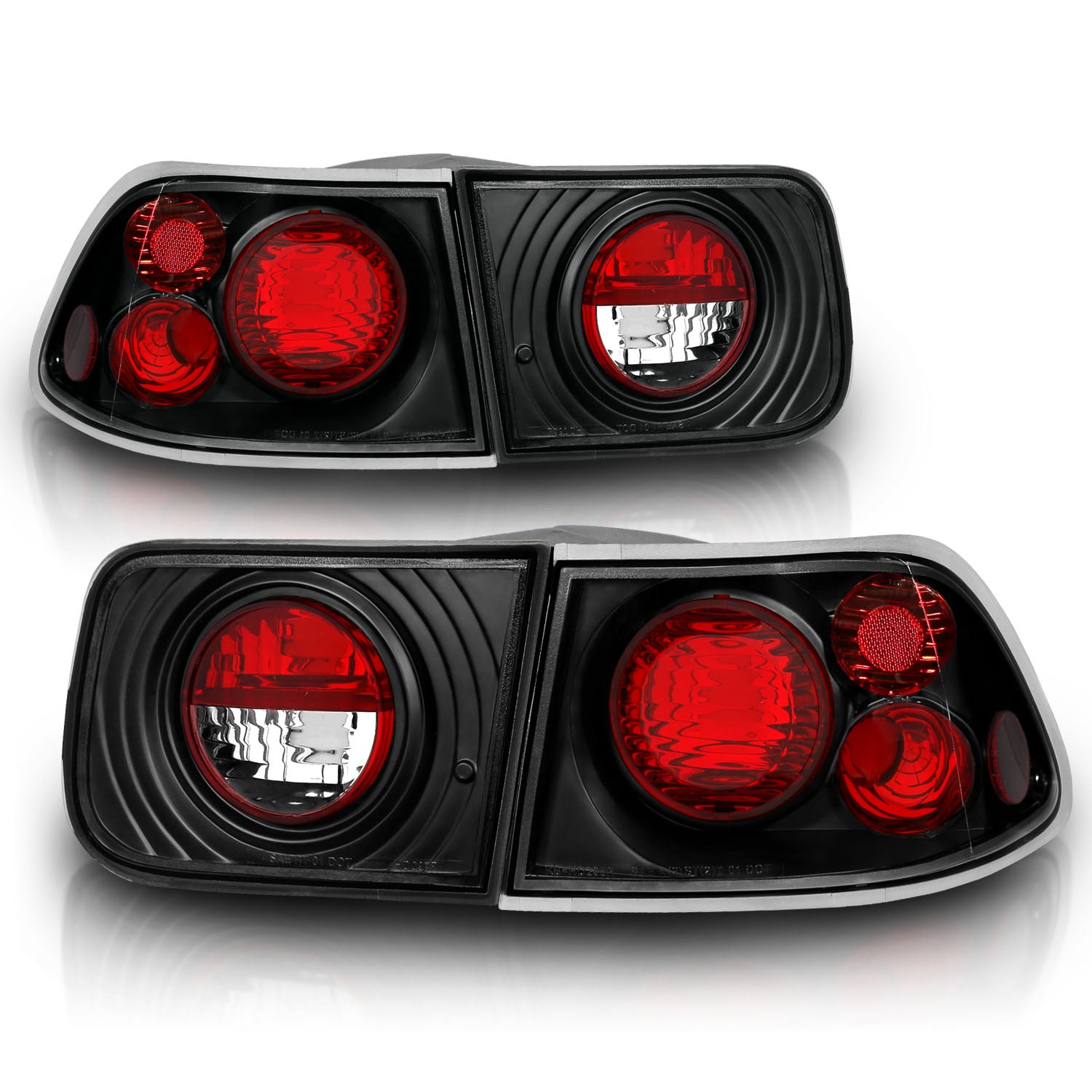 HONDA CIVIC 96-00 2DR TAIL LIGHTS BLACK