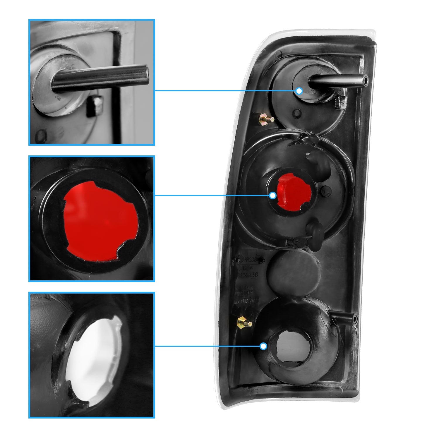 FORD F-SERIES 97-03 TAIL LIGHTS VERSION 2 CHROME