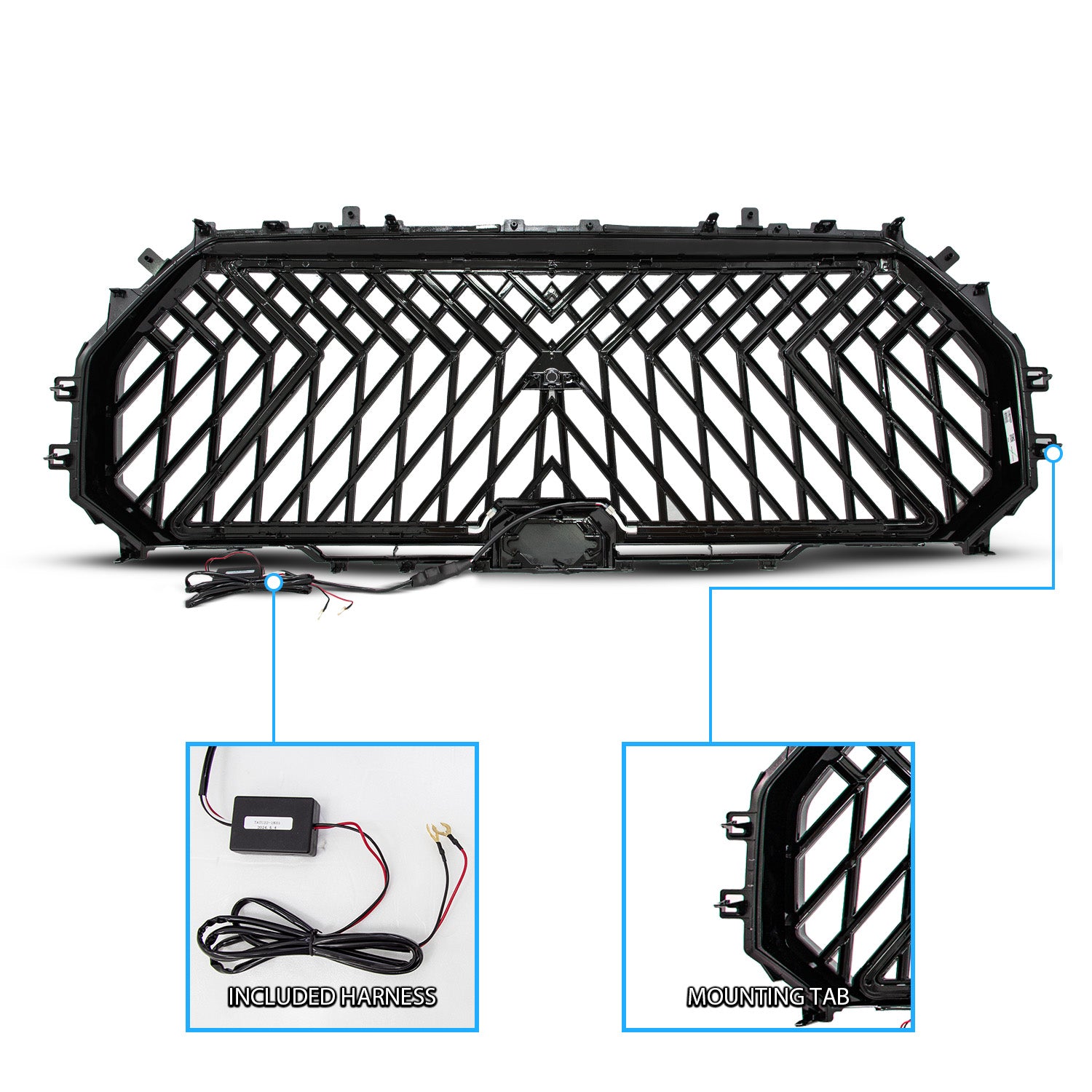TOYOTA TUNDRA 22-23 GRILLE LIGHTS BLACK (LIGHT BAR) (INITIATION FEATURE)