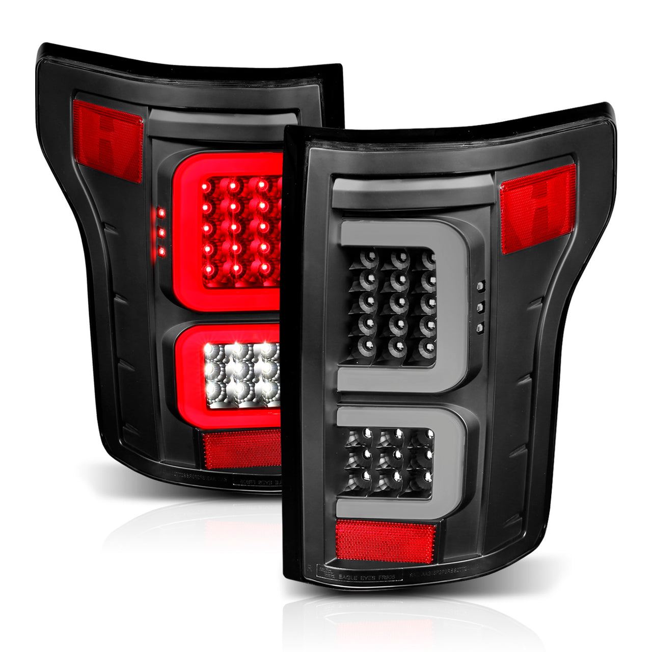 FORD F-150 15-17 LED TAIL LIGHTS G3 BLACK