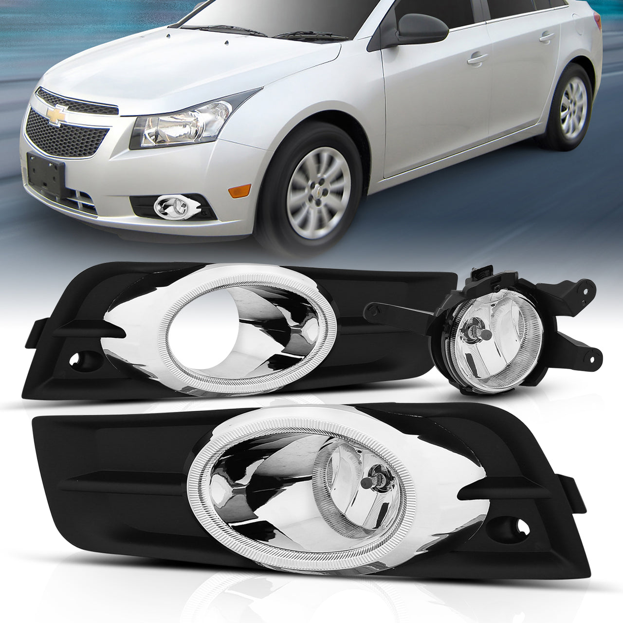 CHEVY CRUZE 19 FOG LIGHTS CHROME