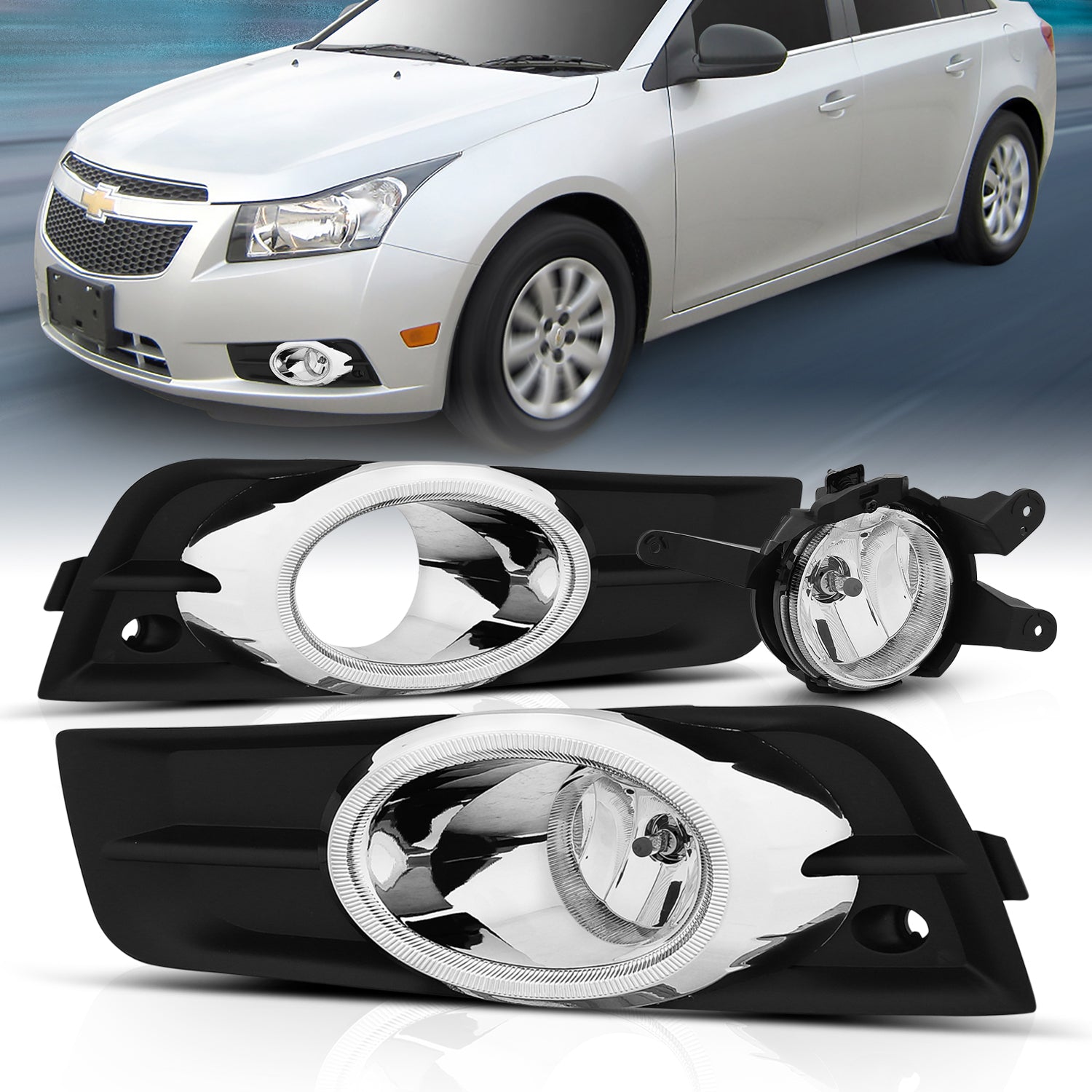 CHEVY CRUZE 19 FOG LIGHTS CHROME