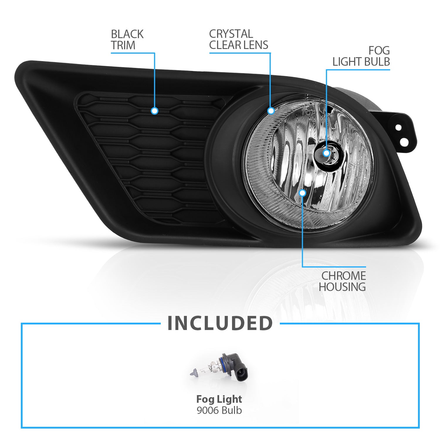 DODGECHARGER  11 UP  FOG LIGHTS W/ WIRING KIT & SWITCH
