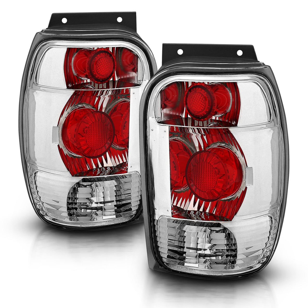 FORD EXPLORER 98-00 TAIL LIGHTS CHROME