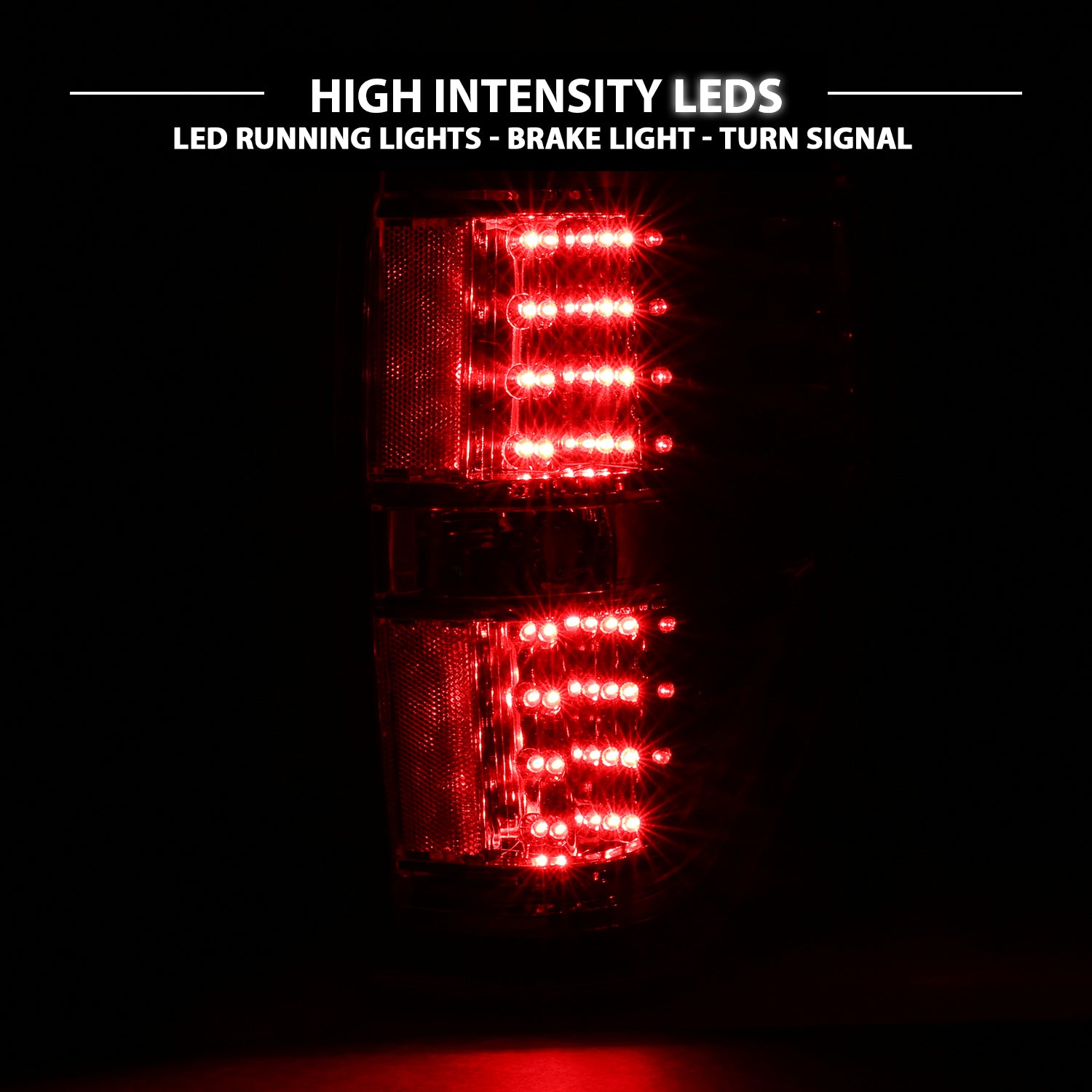 FORD F-150 09-13 LED TAIL LIGHTS RED/CLEAR