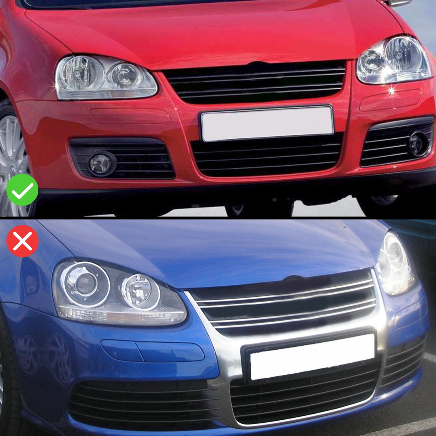 VOLKSWAGEN RABBIT (GOLF) 06-09/JETTA GEN5 05-09/WAGON 09  HEADLIGHTS HALO BLACK CLEAR (CCFL)