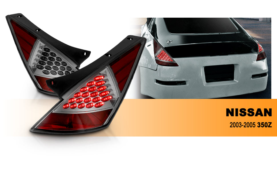 NISSAN 350Z 03-06 LED TAIL LIGHTS SMOKE