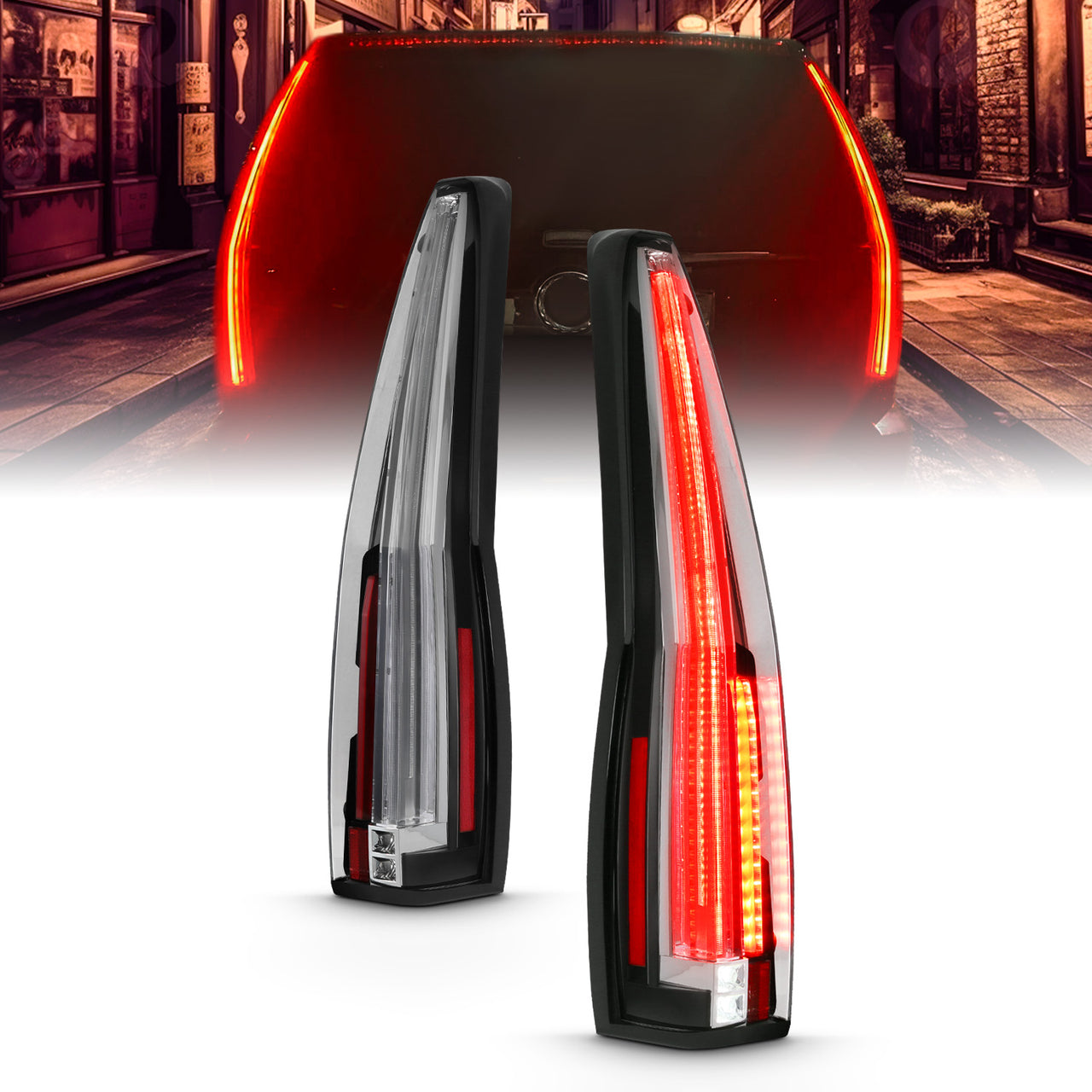 CADILLAC ESCALADE 07-14 LED TAIL LIGHTS (LONG VERSION)