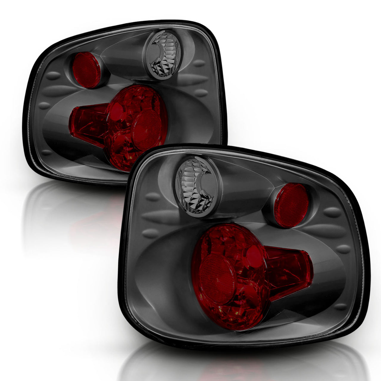 FORD F-SERIES FLARE SIDE 01-03 TAIL LIGHTS VERSION 2 SMOKE