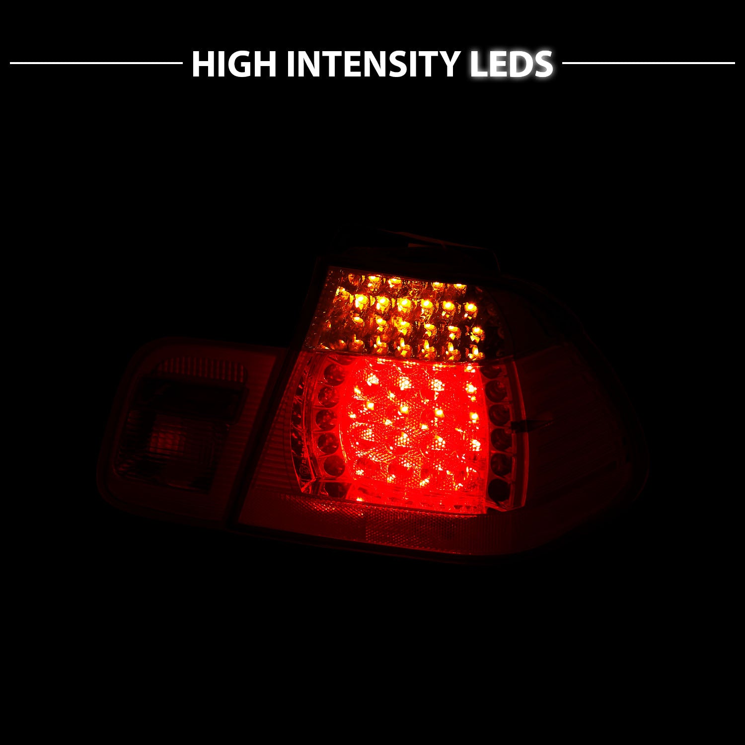 BMW 3 SERIES E46 02-04 4DR LED TAIL LIGHTS RED/SMOKE 4 PCS