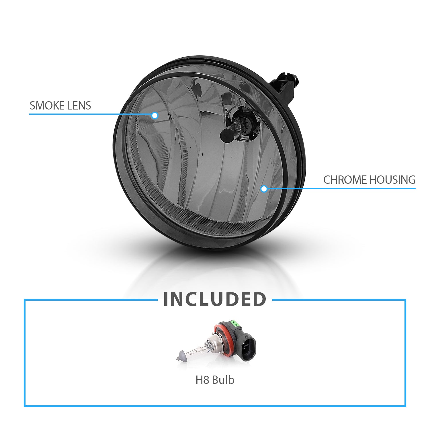 GMC SIERRA 11-13  FOG LIGHTS SMOKE