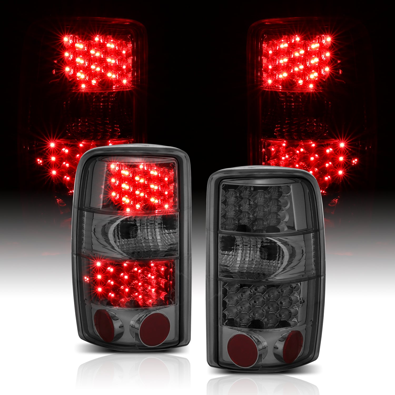 CHEVY TAHOE/SUBURBAN/GMC DENALI 00-06 LED TAIL LIGHTS SMOKE