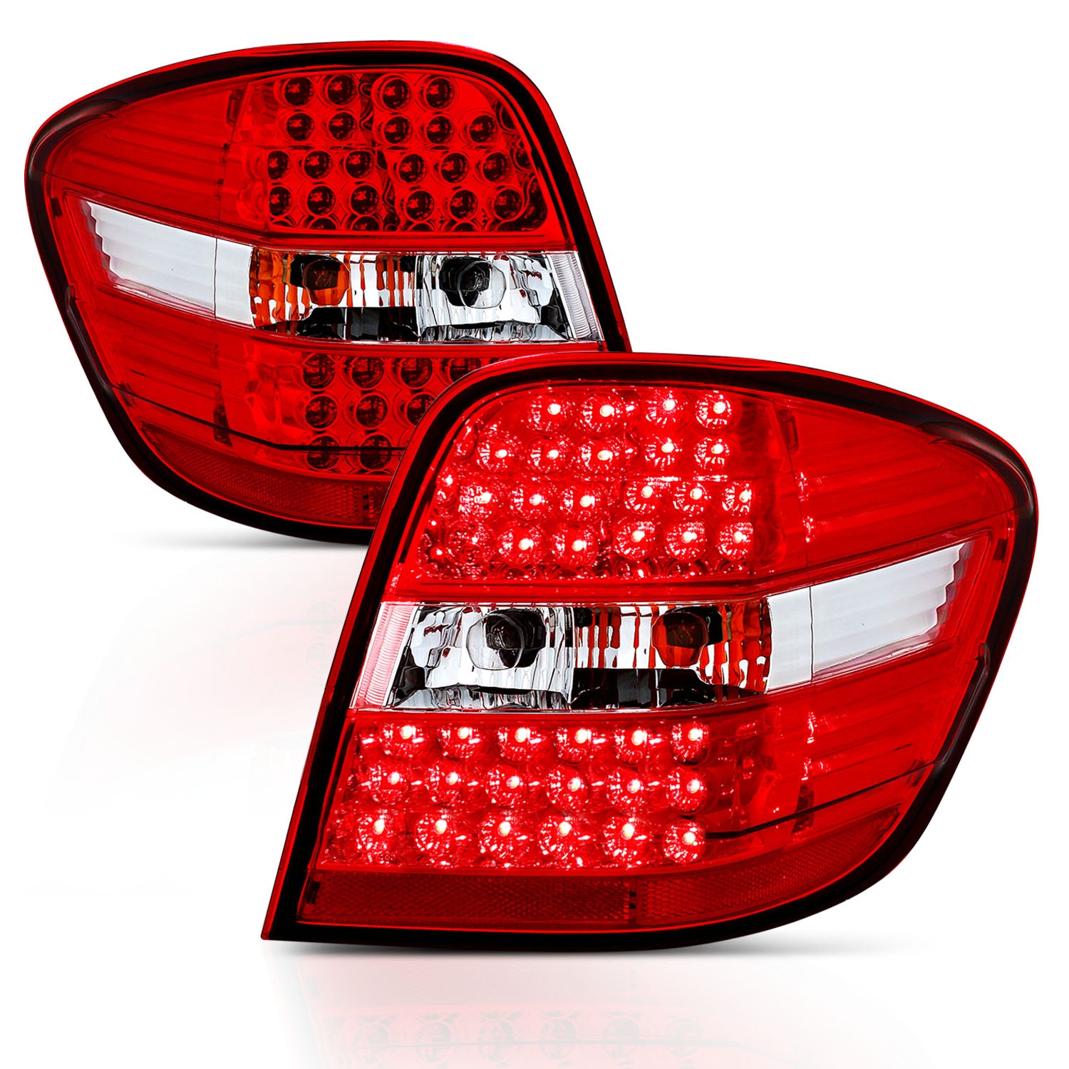 MBZ M CLASS W164 06-11 LED TAIL LIGHTS RED/CLEAR