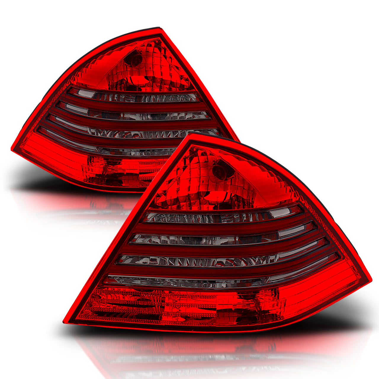 MBZ C CLASS W203 00-03 TAIL LIGHTS RED/SMOKE