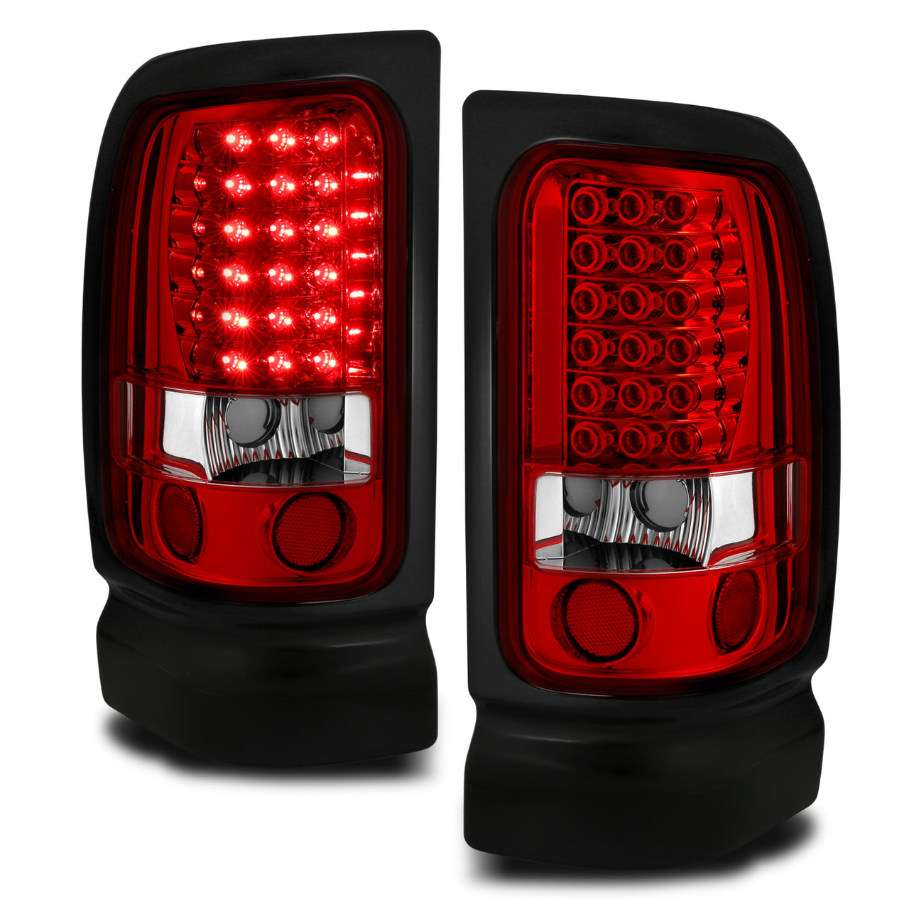 DODGE RAM 94-01 LED TAIL LIGHTS RED/CLEAR