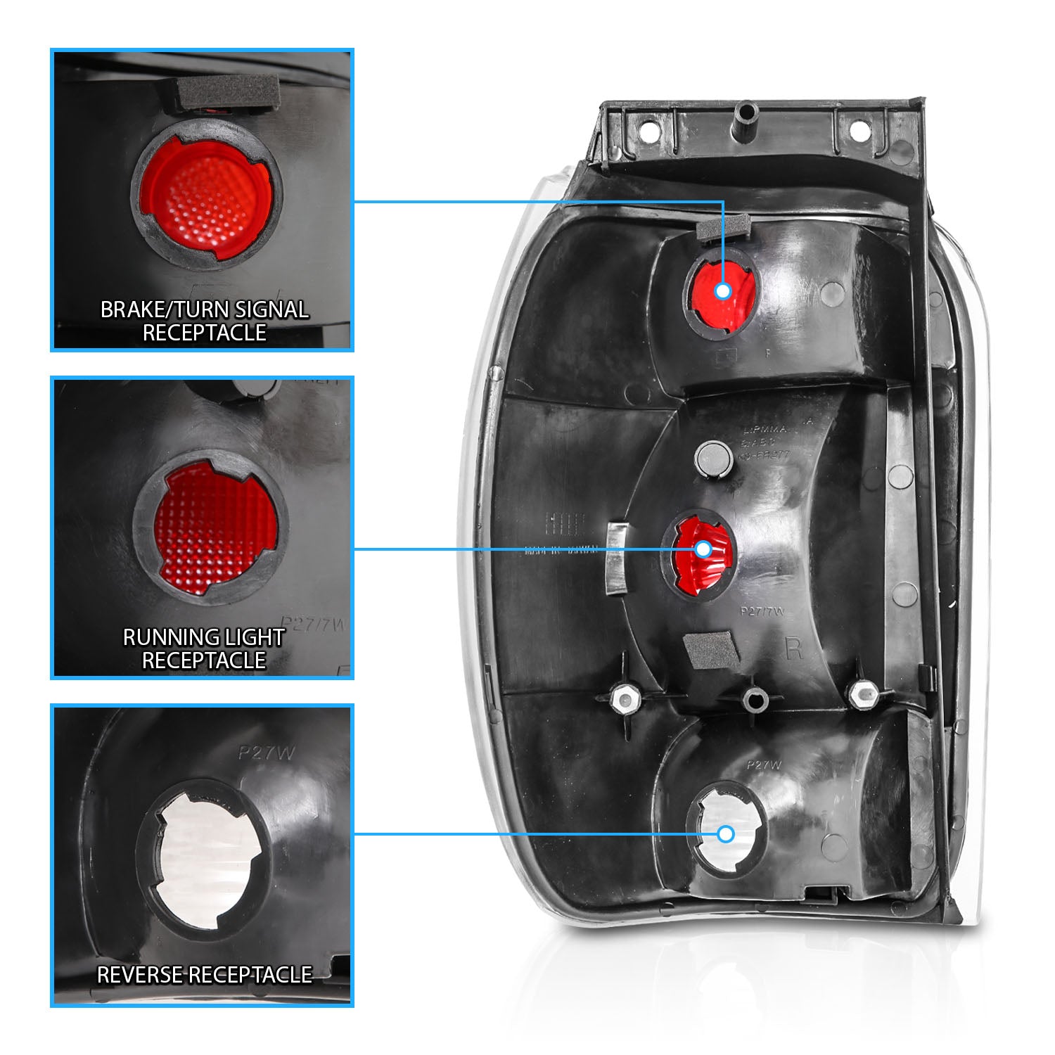 FORD EXPLORER 98-00 TAIL LIGHTS DARK SMOKE