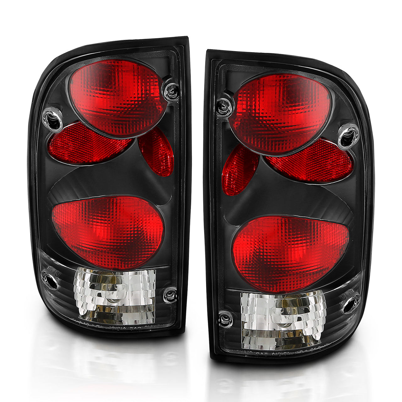 TOYOTA TACOMA 95-00 TAIL LIGHTS G2 BLACK