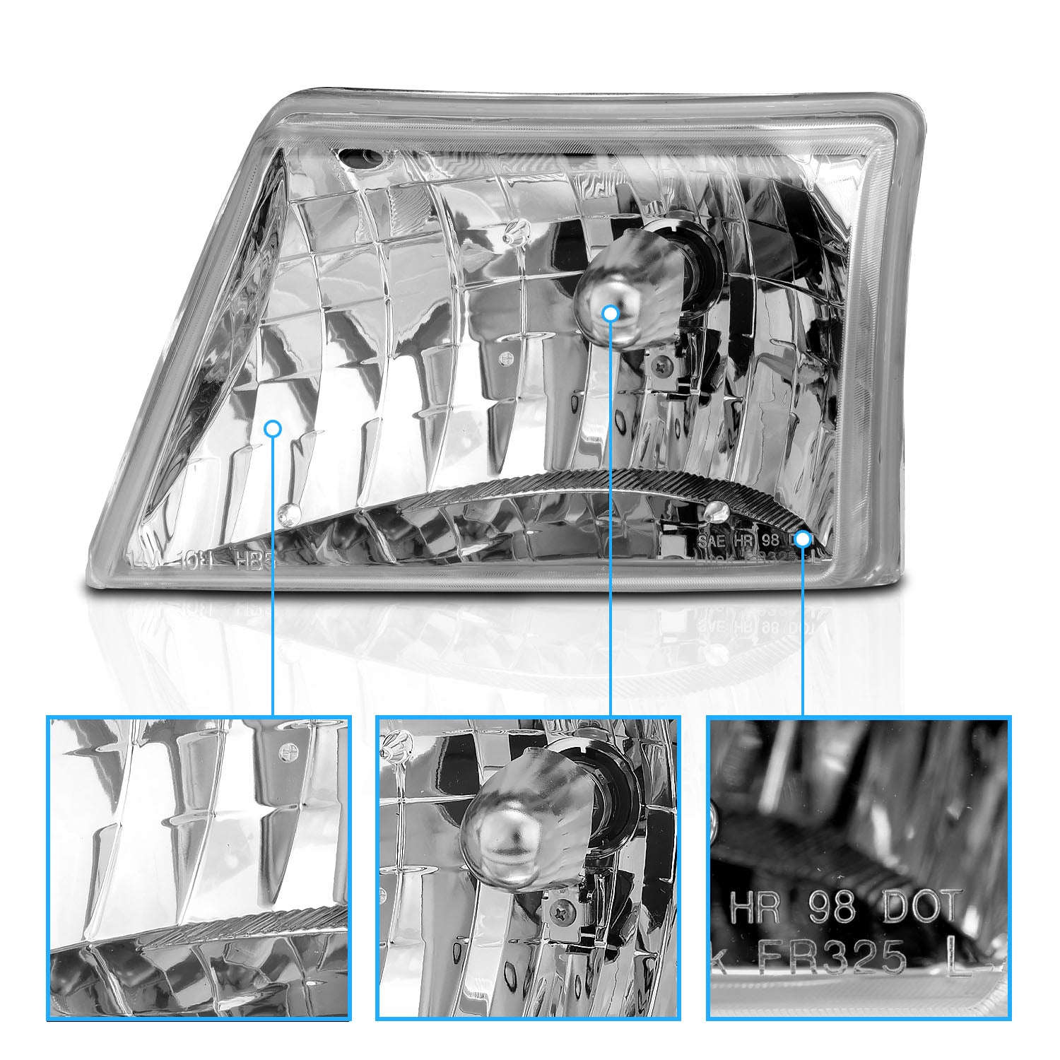 FORD RANGER 98-00 HEADLIGHTS CLEAR