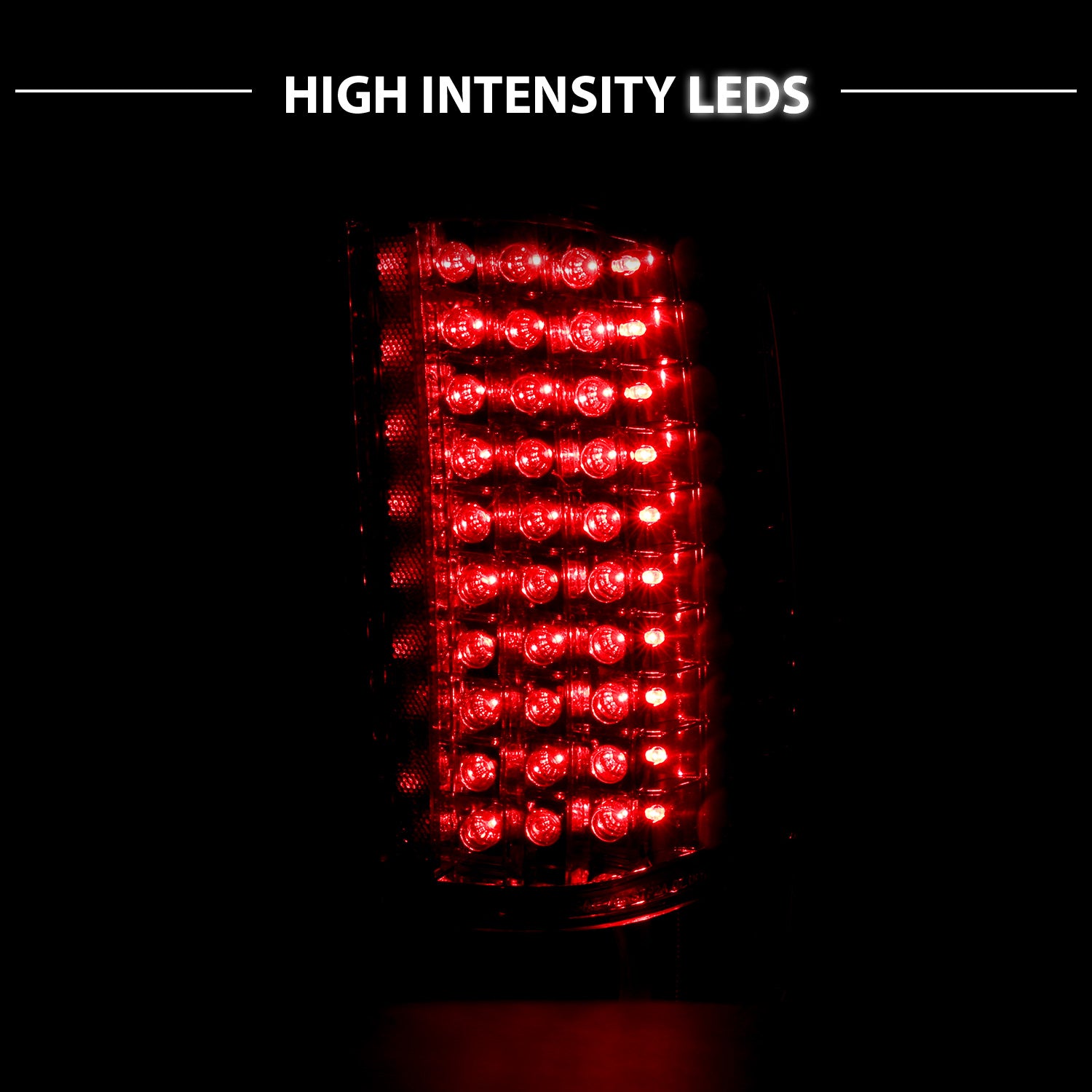 CHEVY SILVERADO 1500 07-13/2500HD/3500HD 07-14 LED TAIL LIGHTS RED/CLEAR