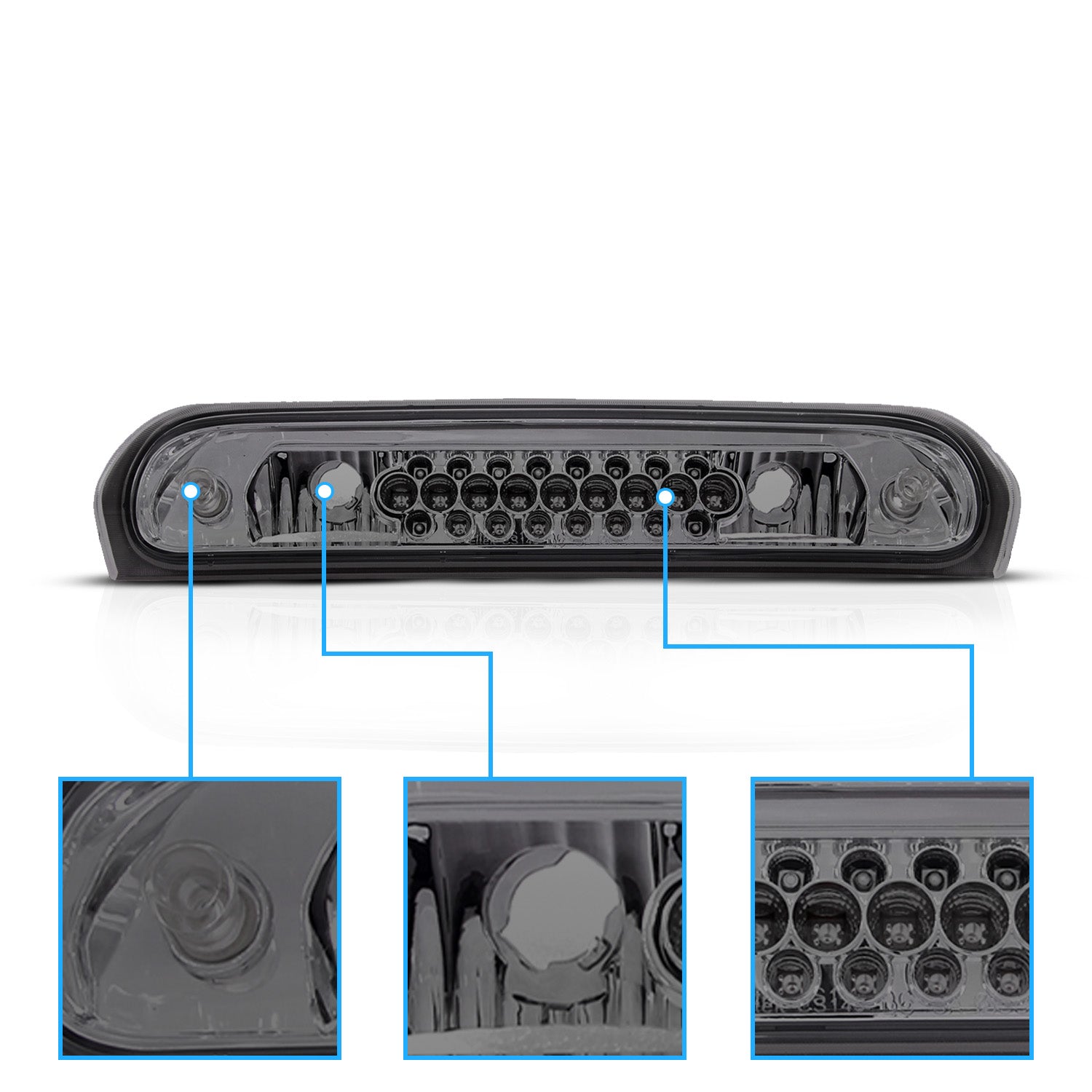 DODGE RAM 02-08 LED 3RD BRAKE LIGHT SMOKE