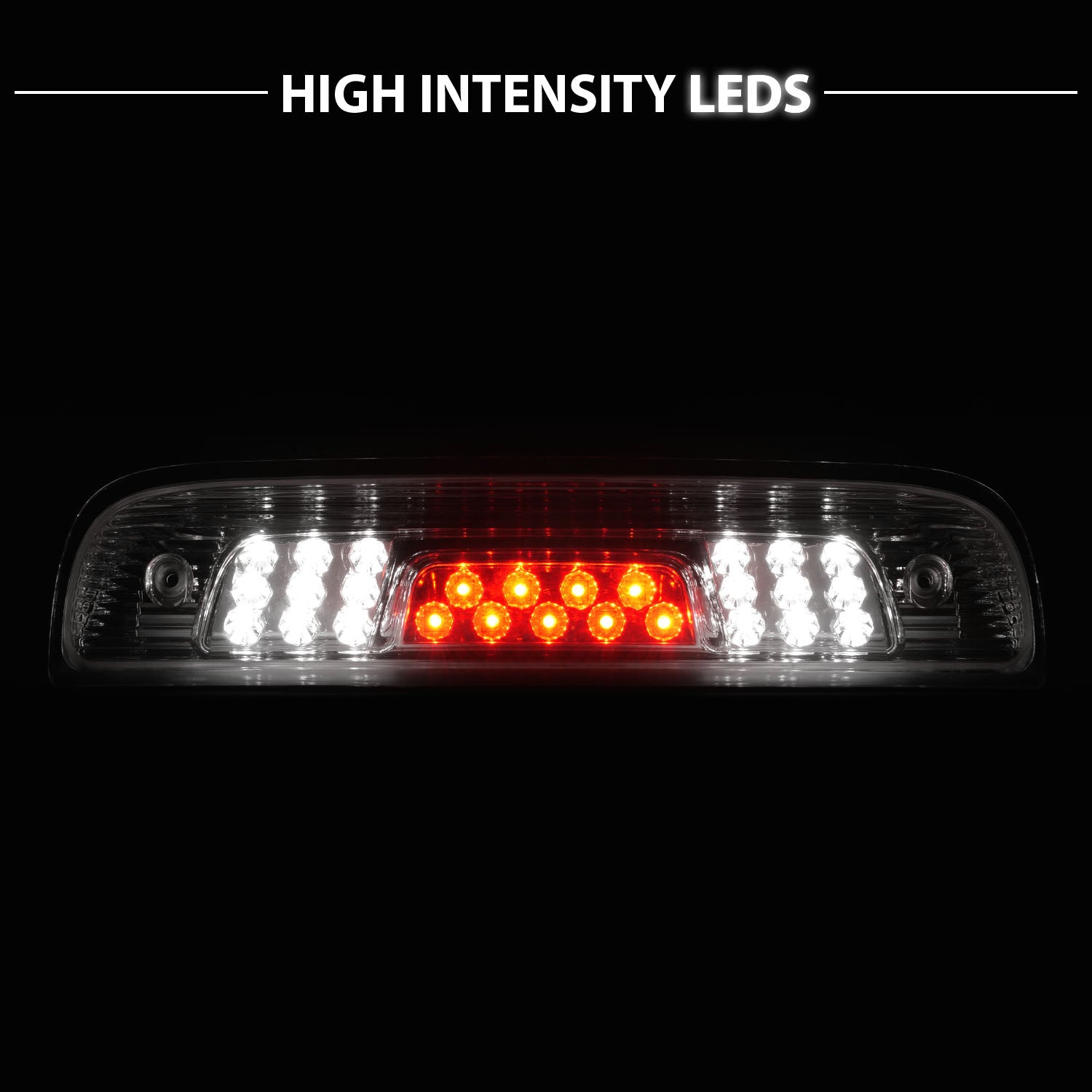 CHEVY SILVERADO 2014 3RD Brake Light (Clear Cover/Chrome Base)