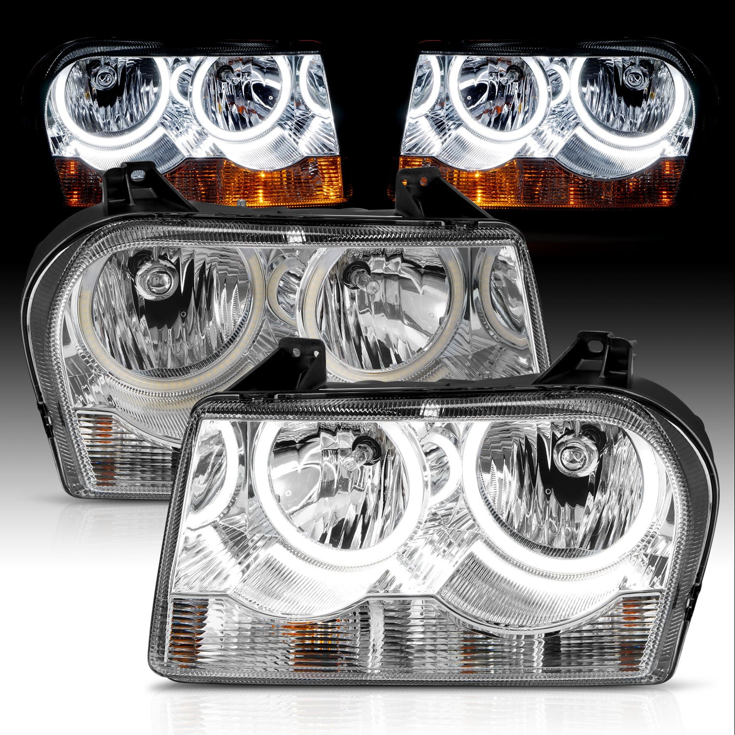 CHRYSLER 300 05-UP H.L HALO CHROME (SUPER WHITE)