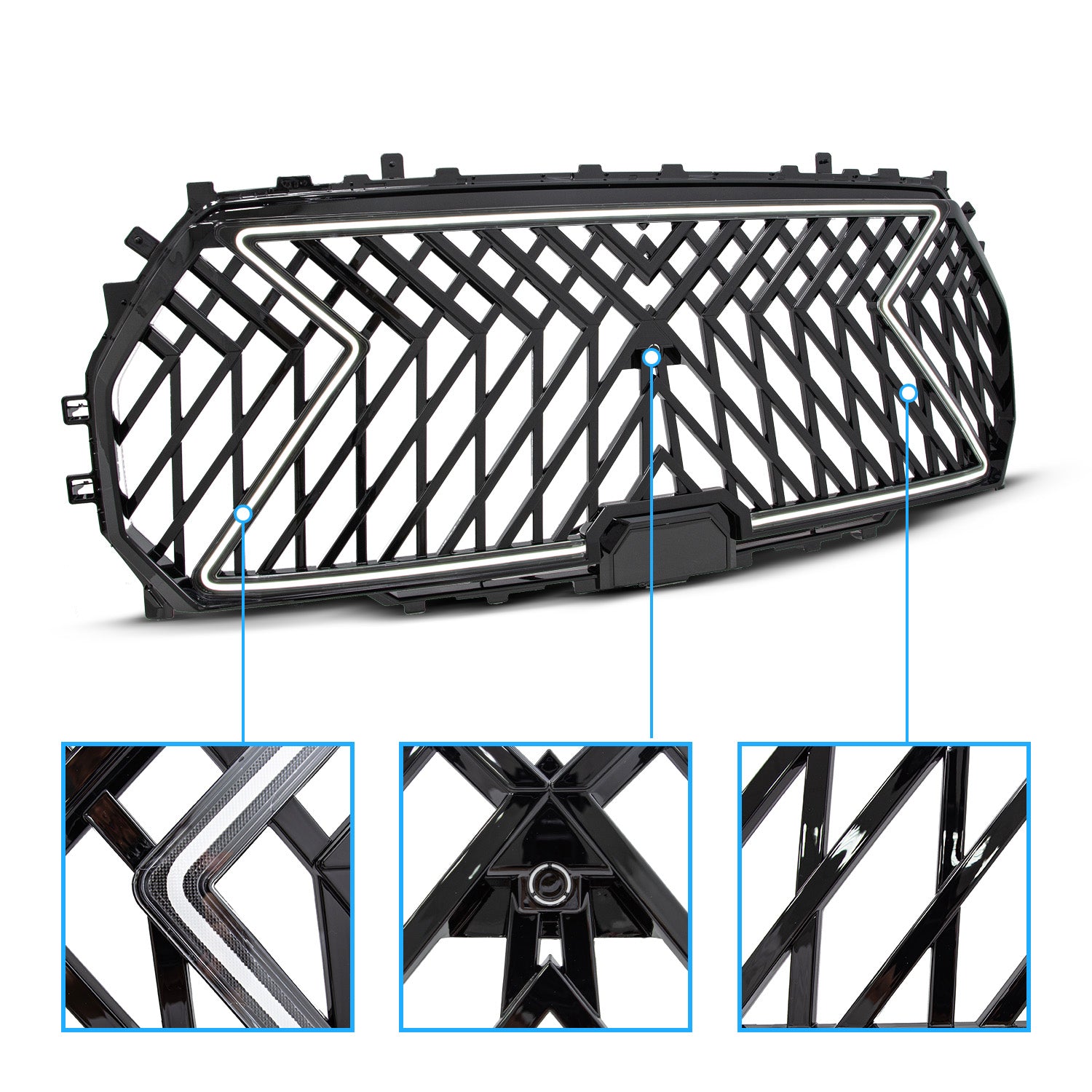 TOYOTA TUNDRA 22-23 GRILLE LIGHTS BLACK (LIGHT BAR) (INITIATION FEATURE)