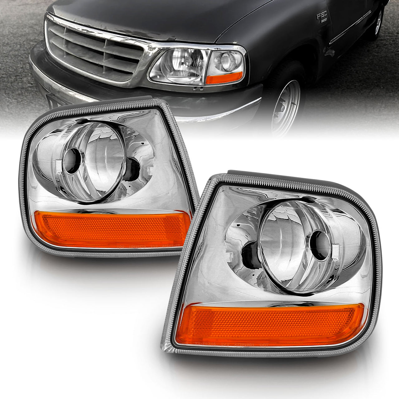 FORD EXPEDITION/F-150 97-03 CORNER LIGHTS EURO AMBER (HARLEY-DAVIDSON)