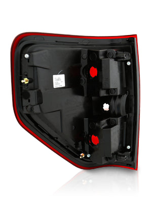 FORD F-150 09-14 TAIL LIGHTS RED/CLEAR (W/O BULB)