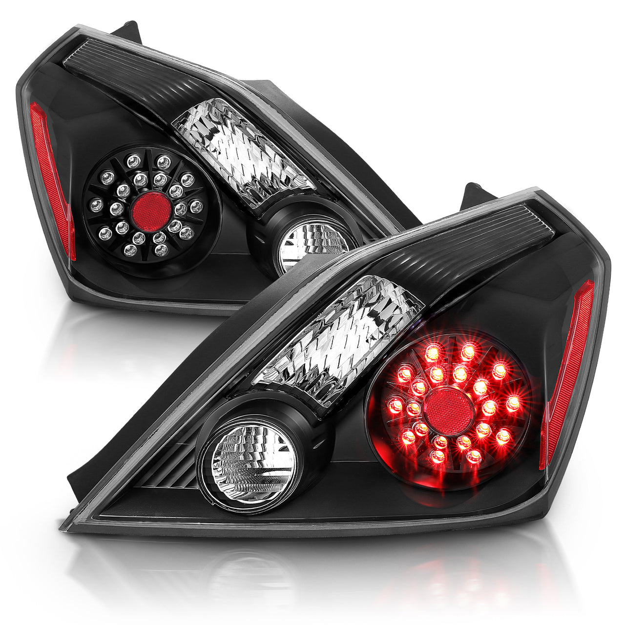 NISSAN ALTIMA 08-UP 2DR LED TAIL LIGHTS BLACK