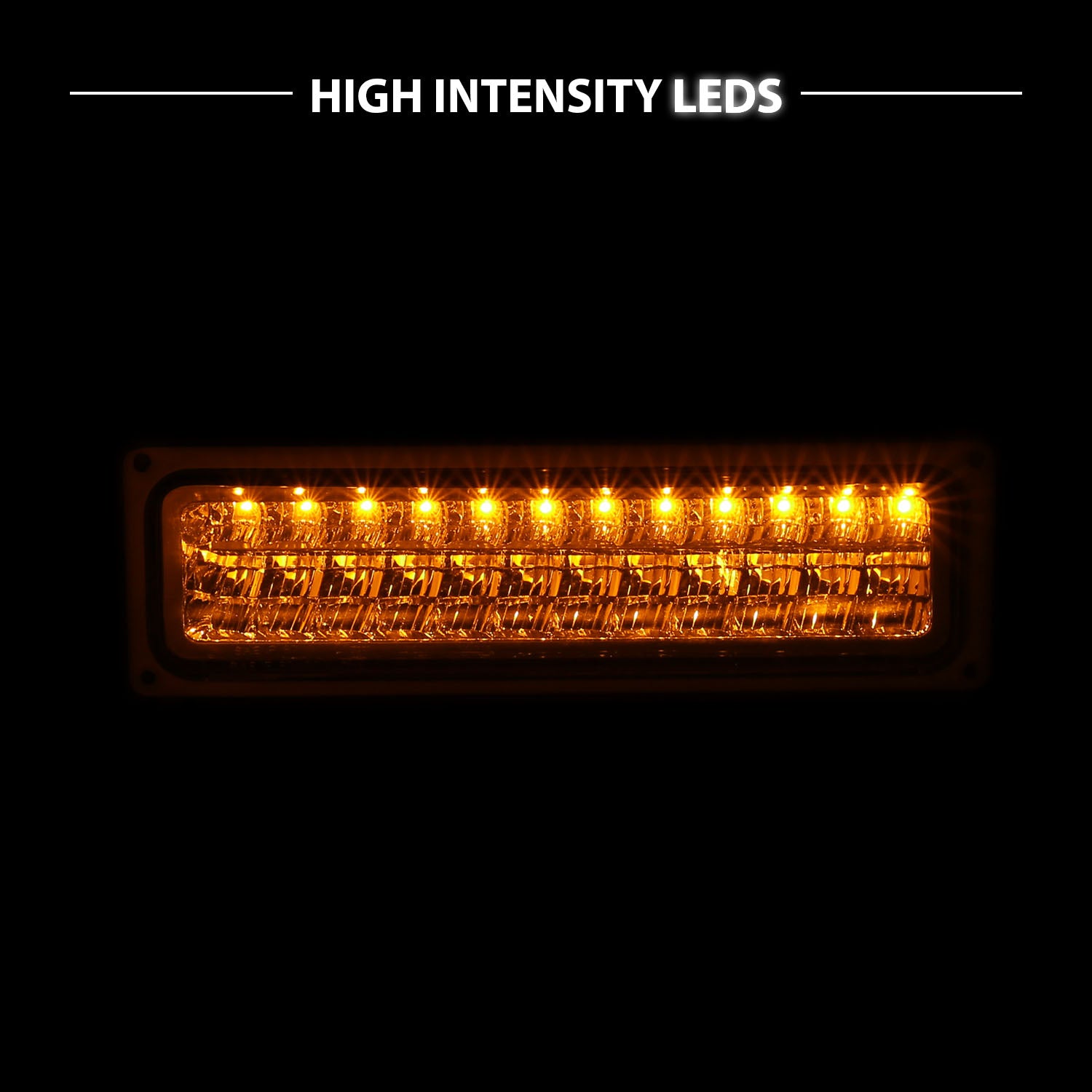 CHEVY FULLSIZE/BLAZER/SUBURBAN/SIERRA/YUKON 88-98 PARKING LED LIGHTS CHROME
