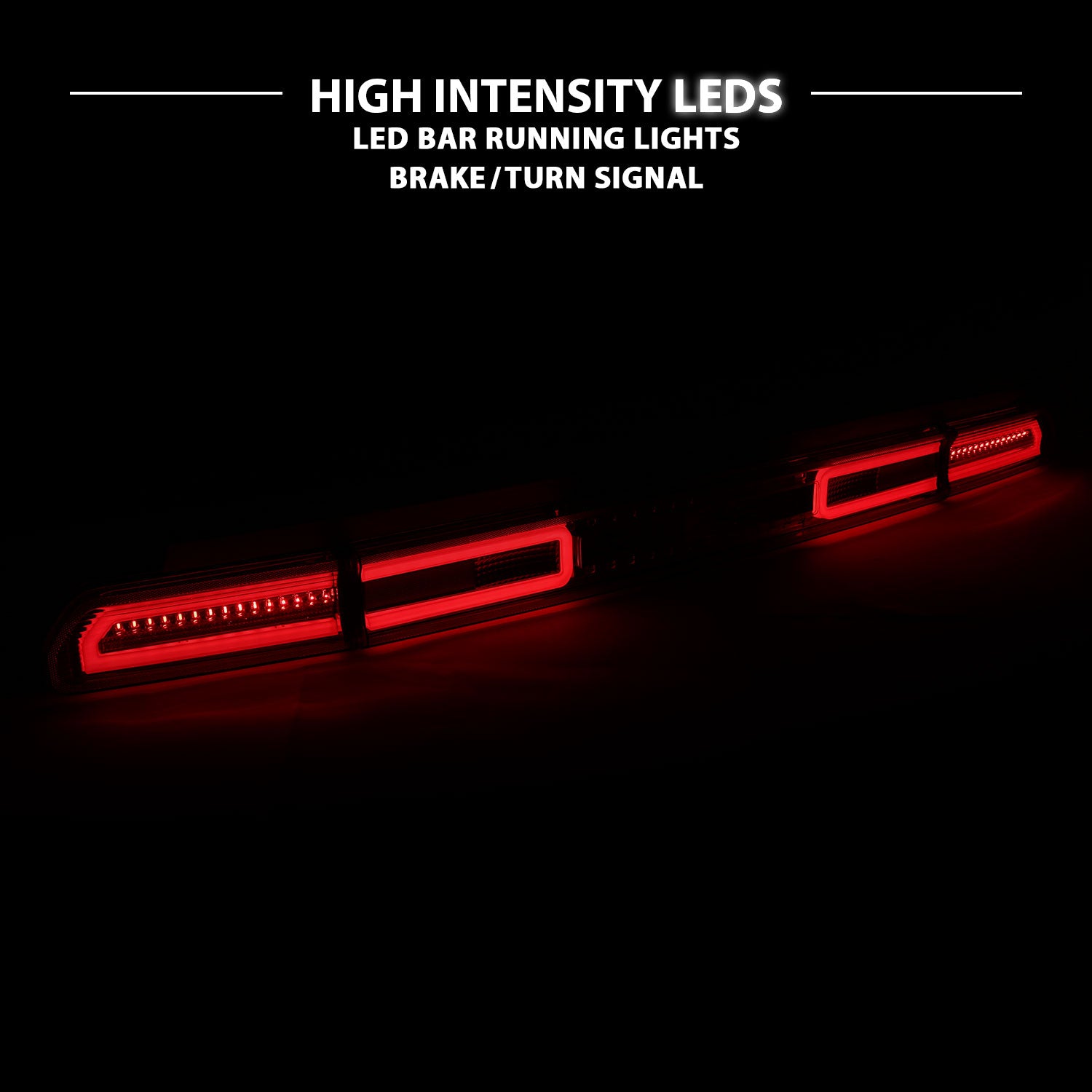 DODGE CHALLENGER 08-10 LED TAIL LIGHTS G2 RED/CLEAR 3 PCS