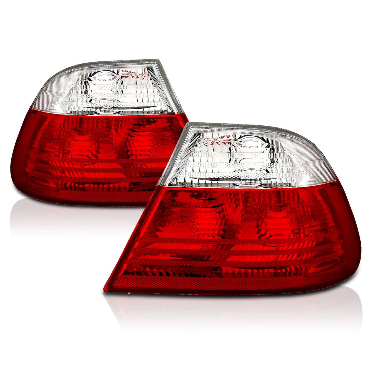 BMW 3 SERIES E46 99-01 2DR TAIL LIGHTS RED/CLEAR