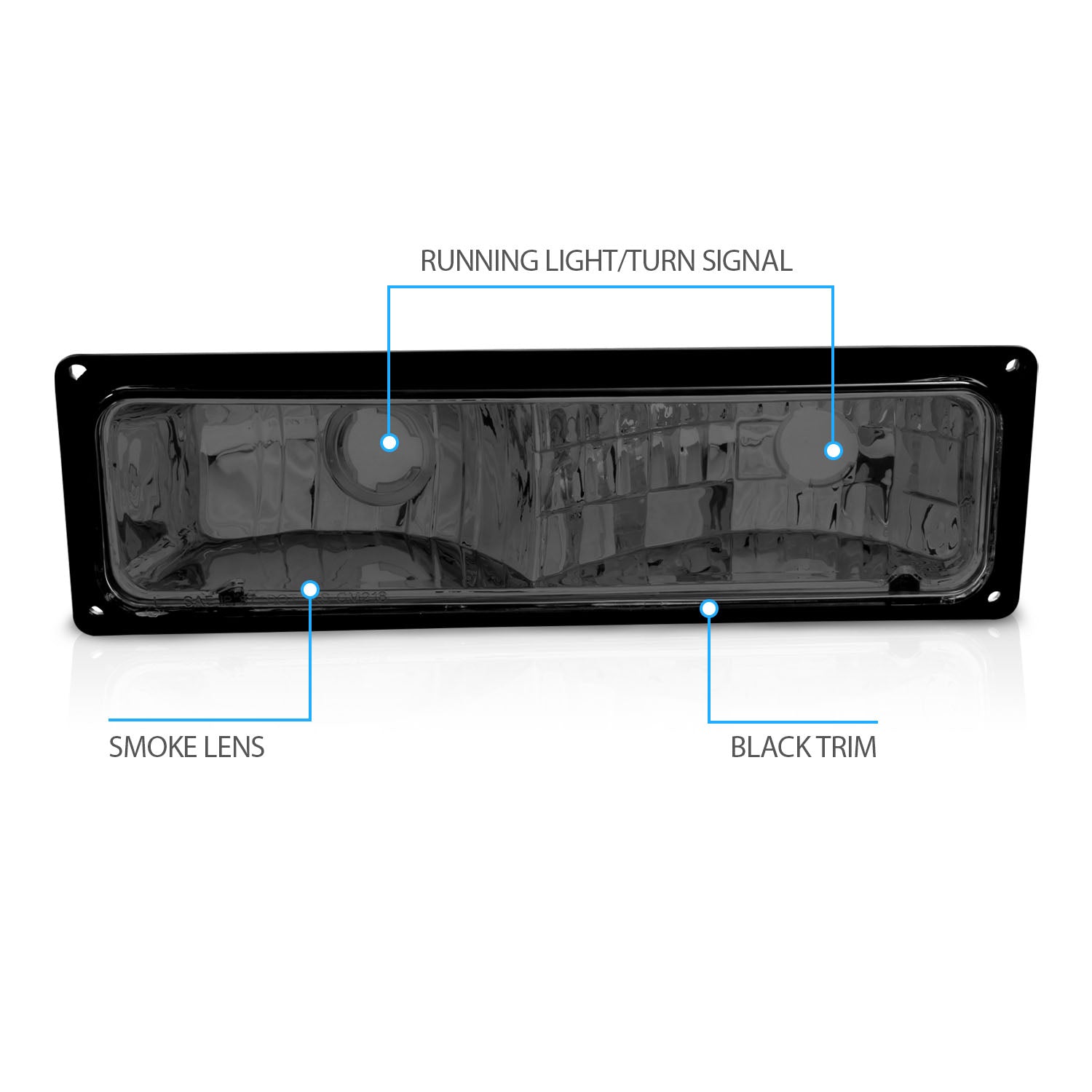 CHEVY FULLSIZE 88-98 PARKING/SIGNAL LIGHTS SMOKE