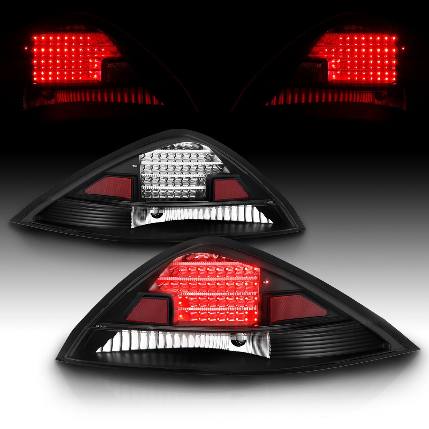 HONDA ACCORD 03-05 2DR LED TAIL LIGHTS BLACK