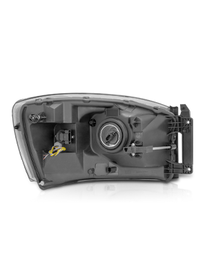 DODGE RAM 1500 06-08/ 2500/3500 06-09   SWITCHBACK HEADLIGHTS BLACK AMBER (W/ C LIGHT BAR)