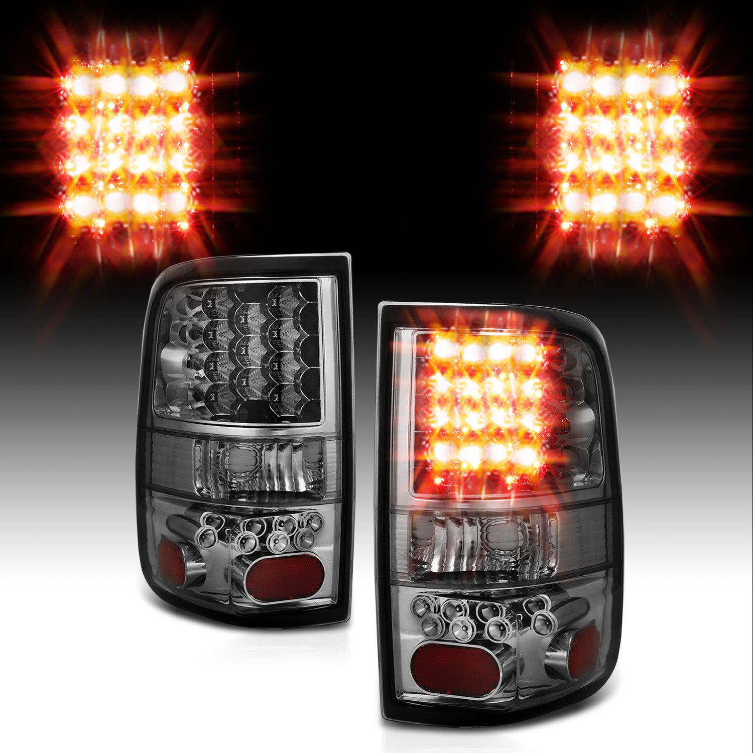 FORD F-150 04-06 LED TAIL LIGHTS SMOKE