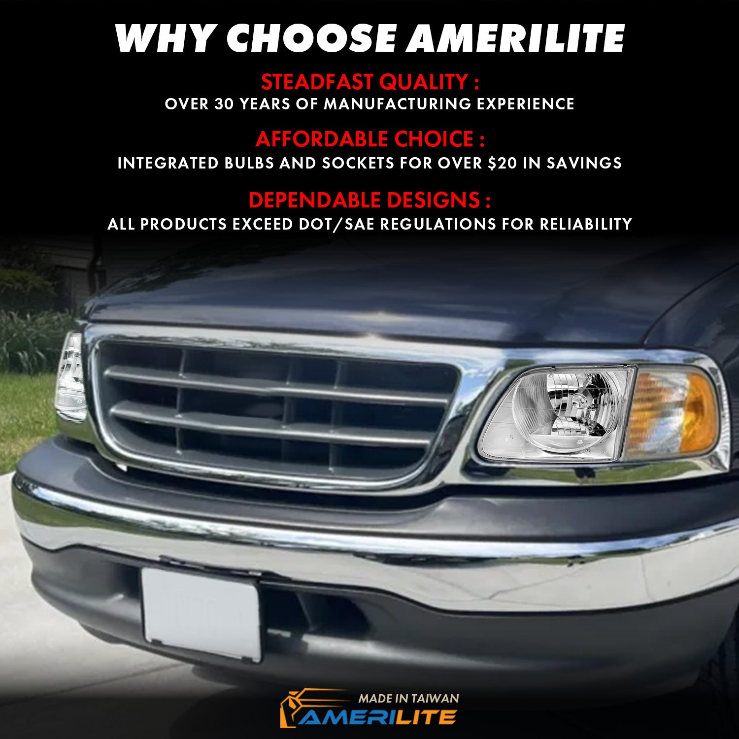 FORD F-150 97-03 HEADLIGHTS G2 CLEAR