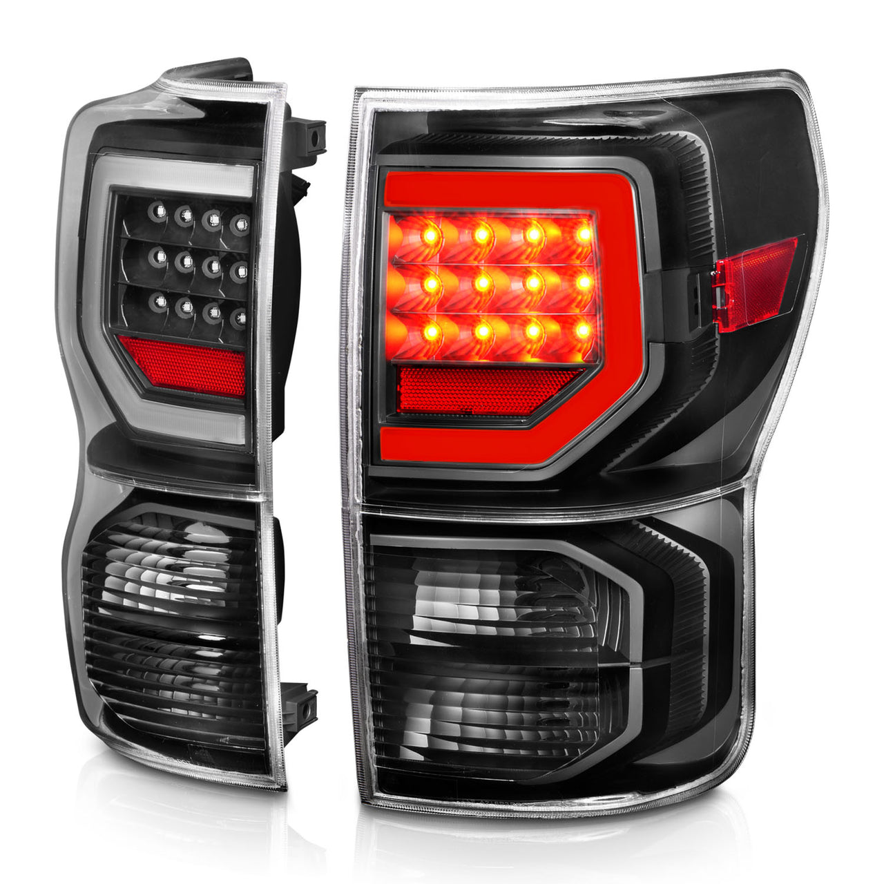 TOYOTA TUNDRA 07-11 FULL LED T.L BLACK HOUSING CLEAR LENS G2 (W/ C LIGHT BARS)