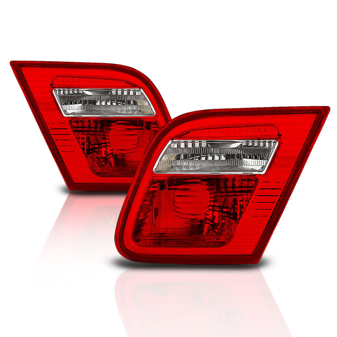BMW 3 SERIES E46 99-01 2DR INNER TAIL LIGHTS RED/CLEAR