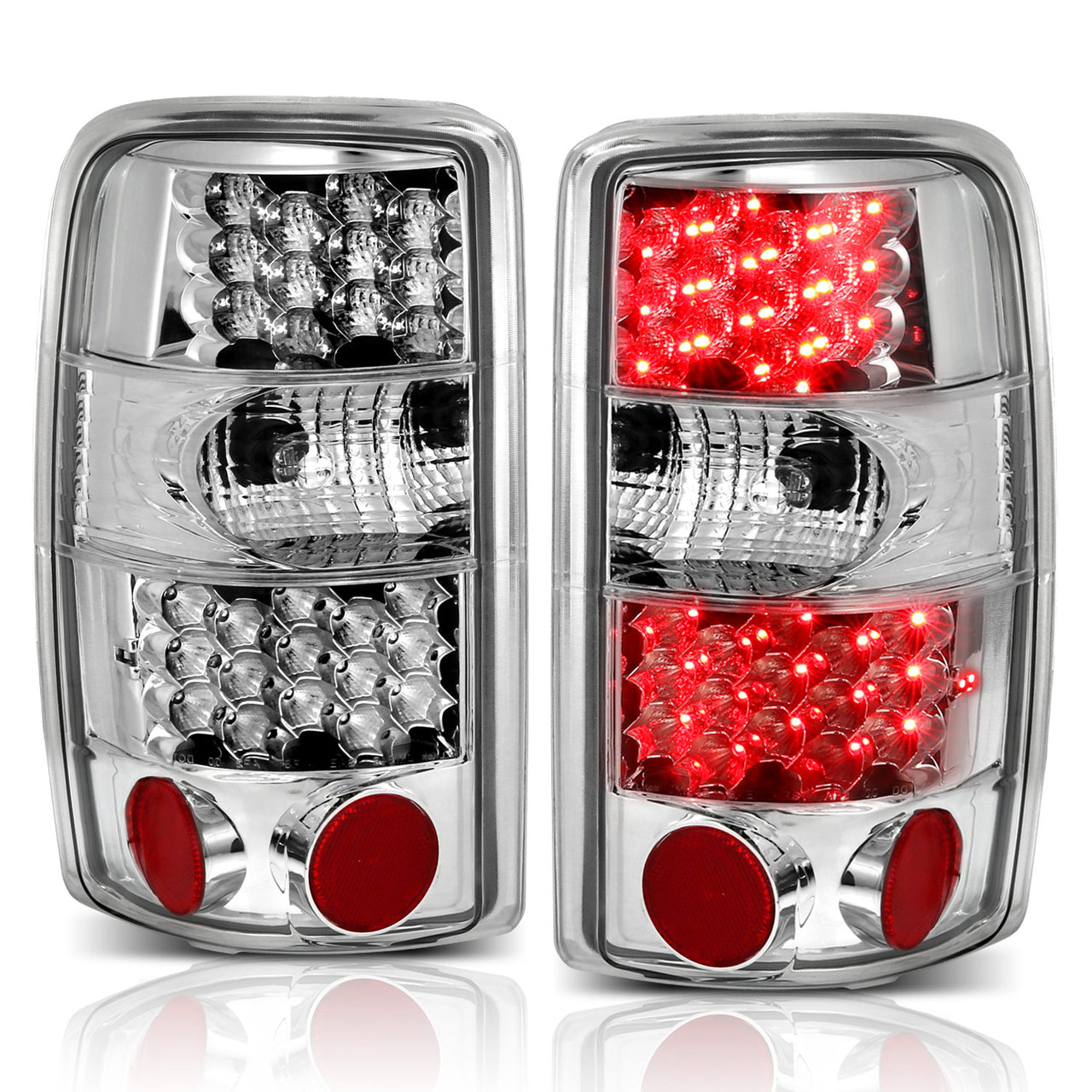 CHEVY TAHOE/SUBURBAN/GMC DENALI 00-06 LED TAIL LIGHTS ALL CHROME