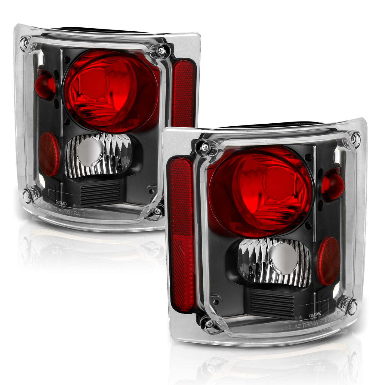 CHEVY FULLSIZE 73-87 TAIL LIGHTS BLACK