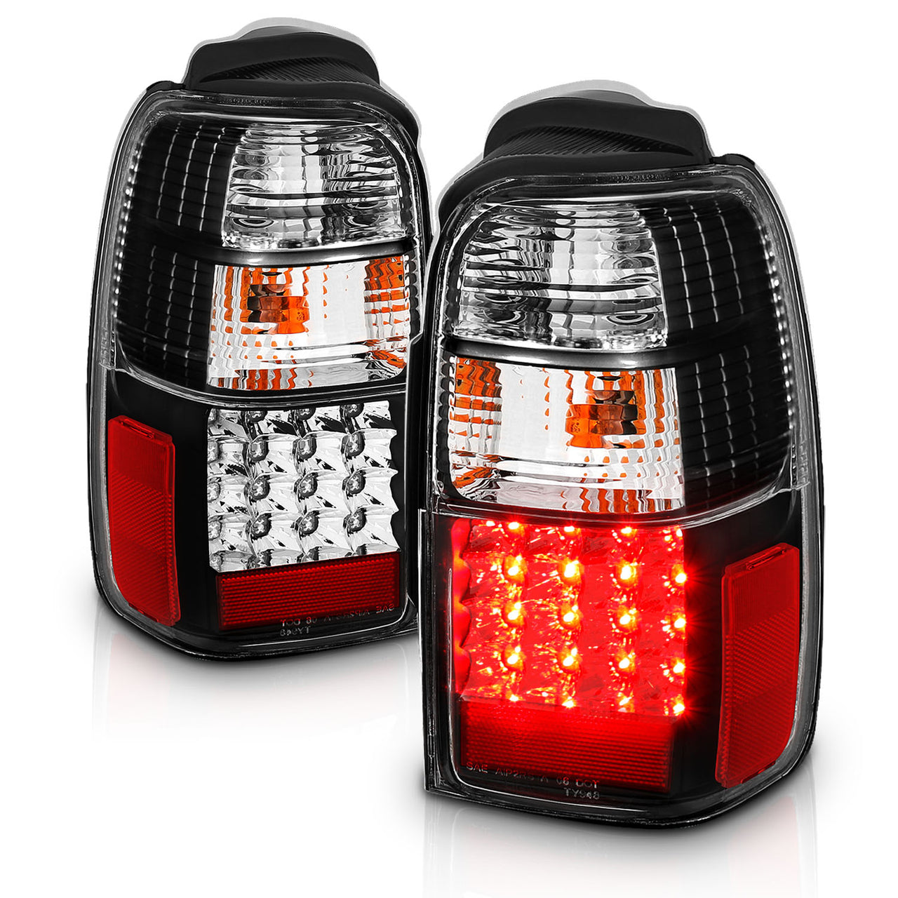 TOYOTA 4 RUNNER 01-02 LED TAIL LIGHTS JDM BLACK