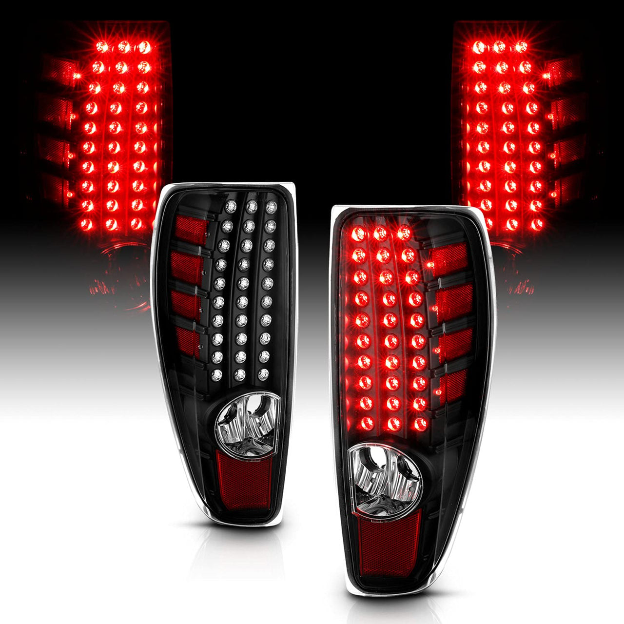 CHEVY COLORADO 04-12 / GMC CANYON 04-12  LED TAIL LIGHTS BLACK