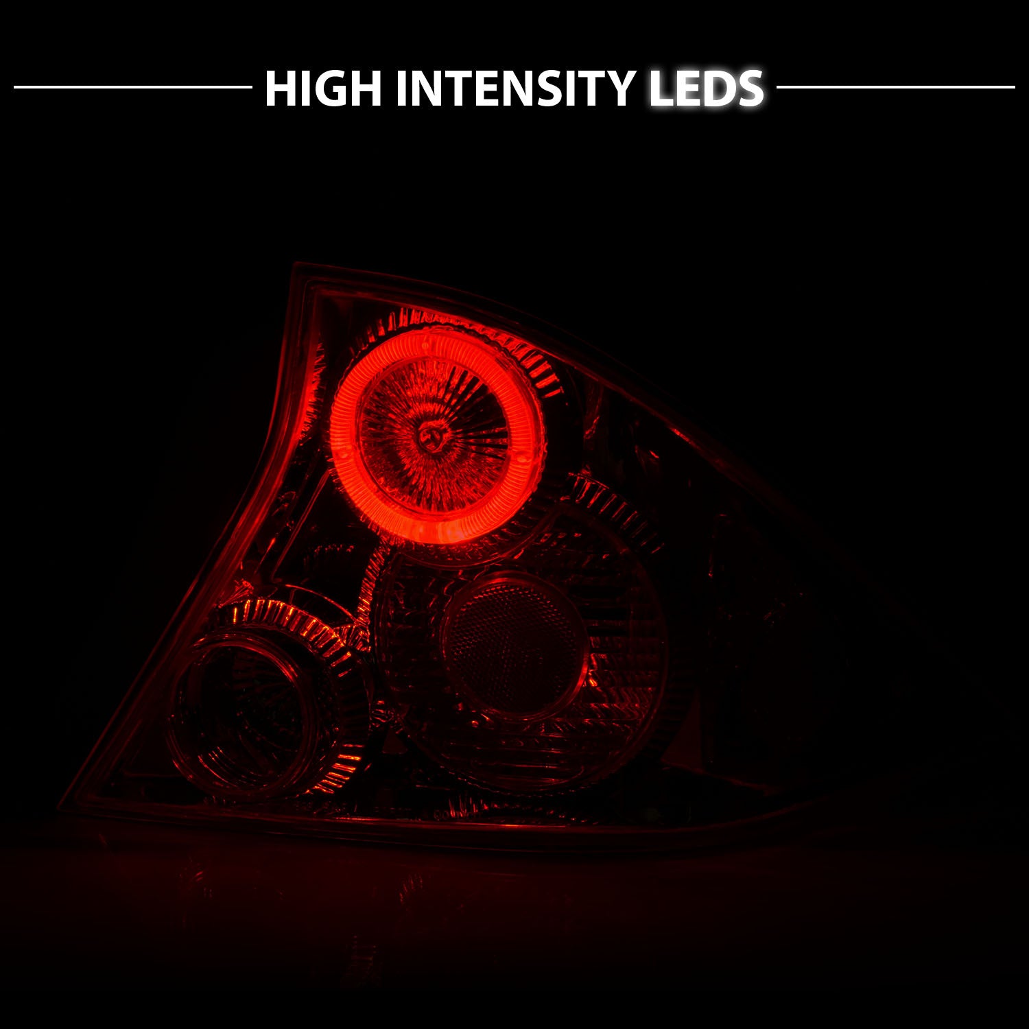 HONDA CIVIC 01-04 2DR TAIL LIGHTS HALO CHROME