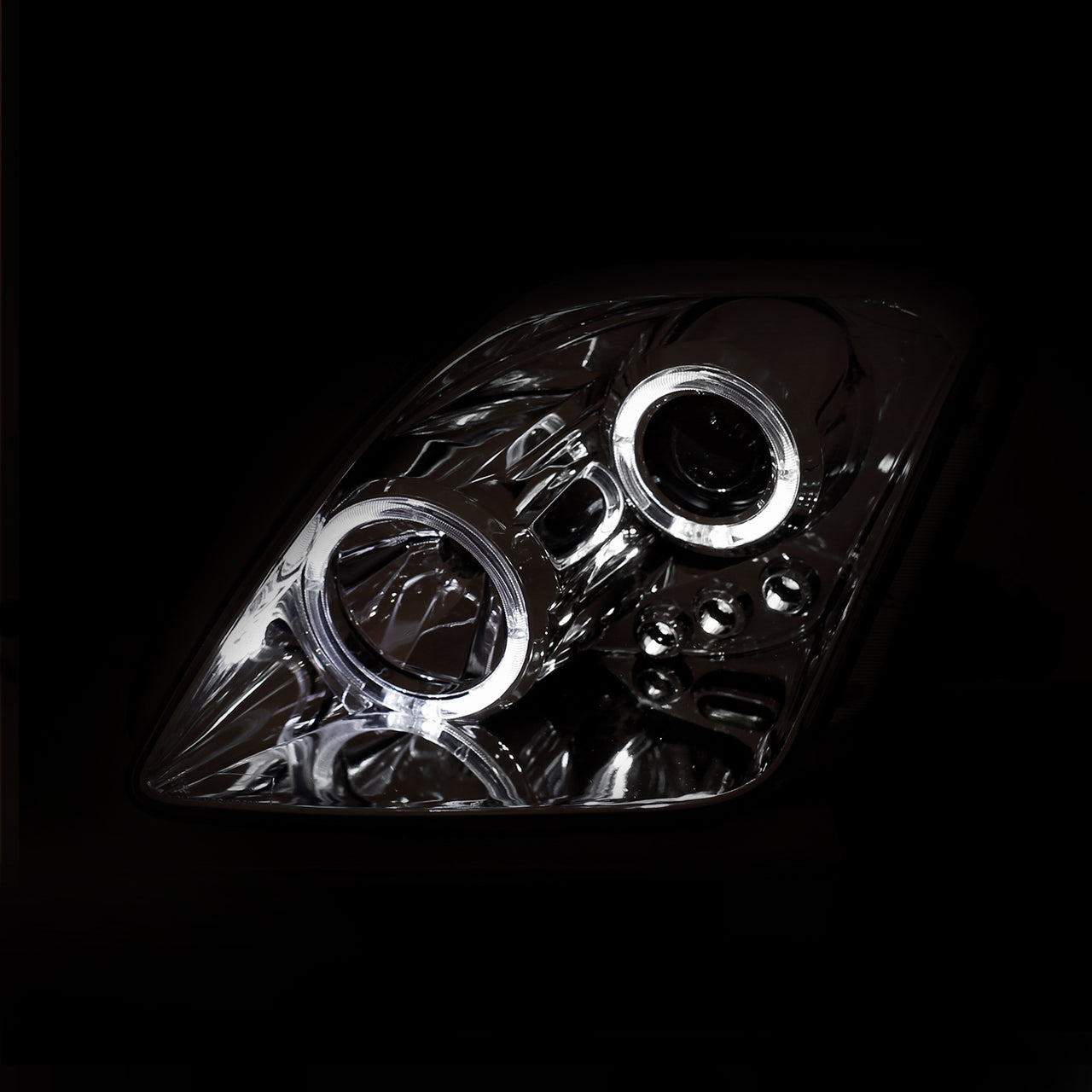 HONDA PRELUDE 97-01 PROJECTOR LED HEADLIGHTS HALO W/O CCFL BAR CHROME CLEAR