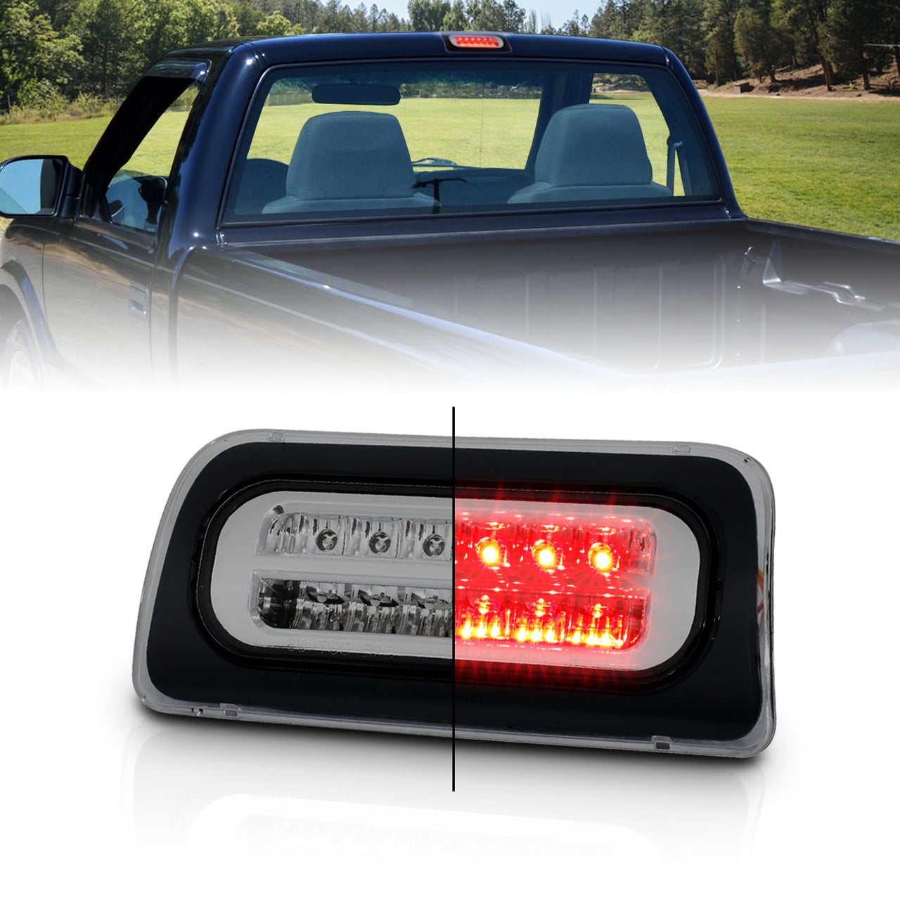 CHEVY S-10/GMC SONOMA 94-04 LED 3RD BRAKE LIGHT SMOKE (ONLY FOR STANDARD CAB MODEL)