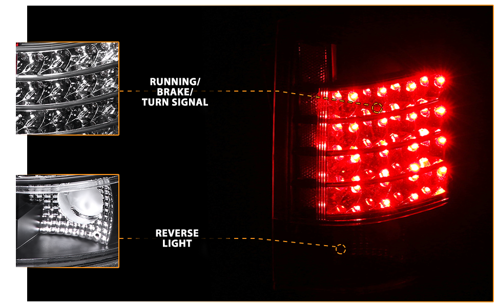 CHEVY S-10/GMC SONOMA 94-04 LED TAIL LIGHTS BLACK