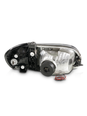 TOYOTA TUNDRA 00-04 HEADLIGHTS BLACK AMBER W/ C LIGHT BAR  W/CORNER LIGHTS (REGULAR CAB, ACCESS CAB)